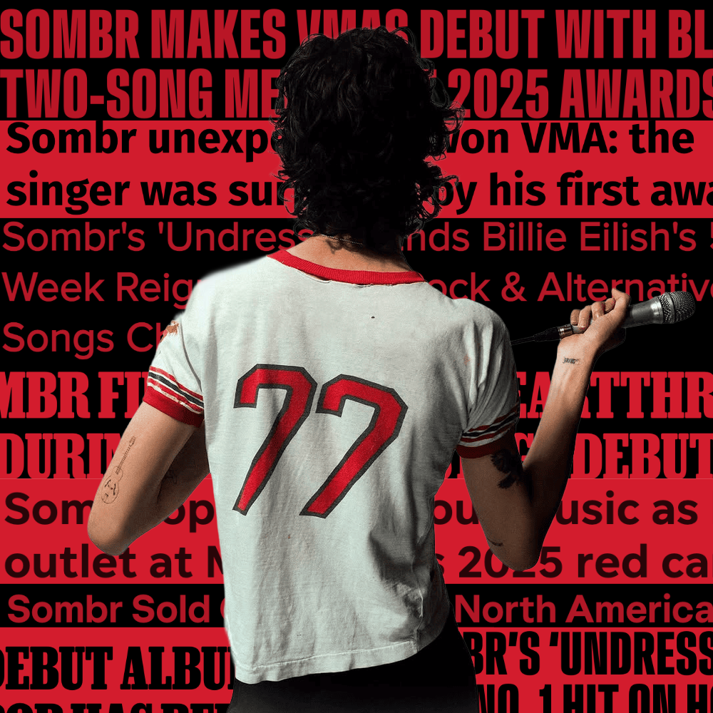 Musician Sombr has soared to performing for MTV following release of hit singles and debut album 'I Barely Know Her.'