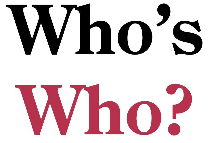 Who's Who?