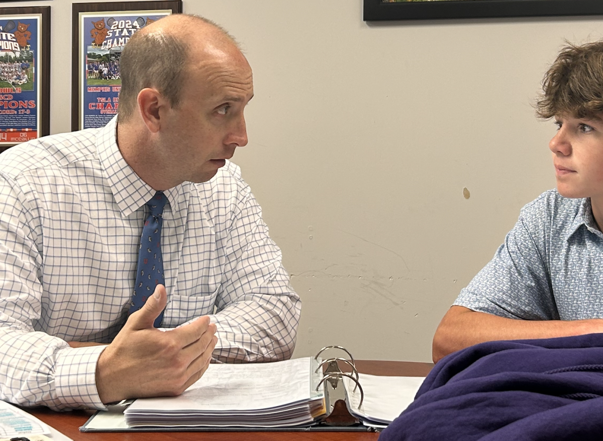 SUPPORT STAFF: Academic Support Coordinator Whit Tenent '00 uses his special skill set as a coach and former athlete to help students.