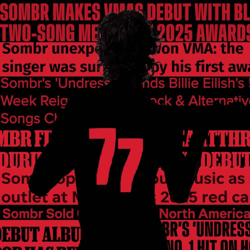 Musician Sombr has soared to performing for MTV following release of hit singles and debut album 'I Barely Know Her.'