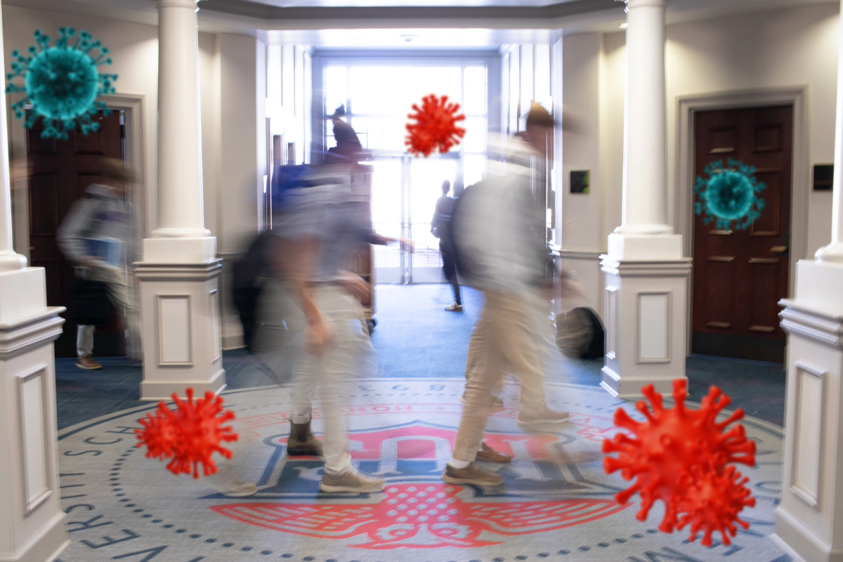 Student poll indicated that many students battled sicknesses and illness over exam week, which impacted study times and overall health.