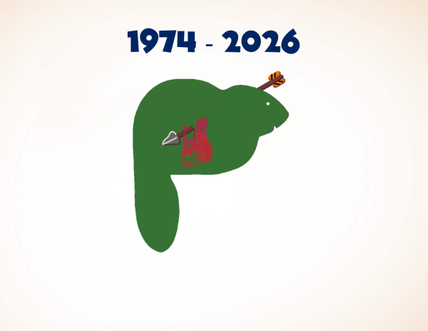 A bleeding platypus of the Outdoors punctured by an arrow.